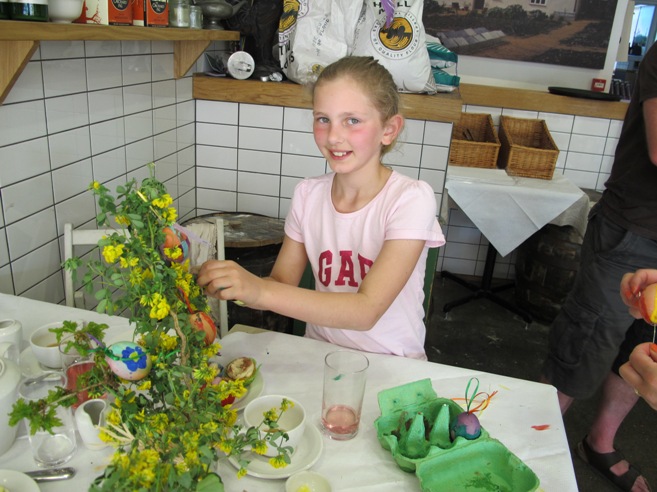 Easter egg workshop at River Cottage